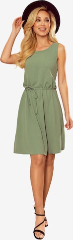 Numoco Summer Dress 'Minikleid Victoria' in Green: front