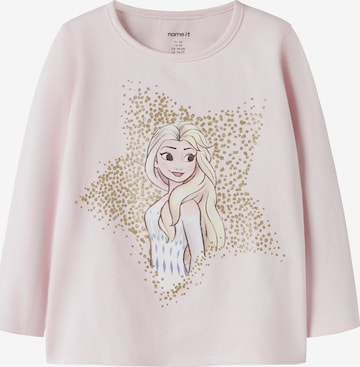 NAME IT Shirt 'NMFSOMA FROZEN' in Roze: voorkant
