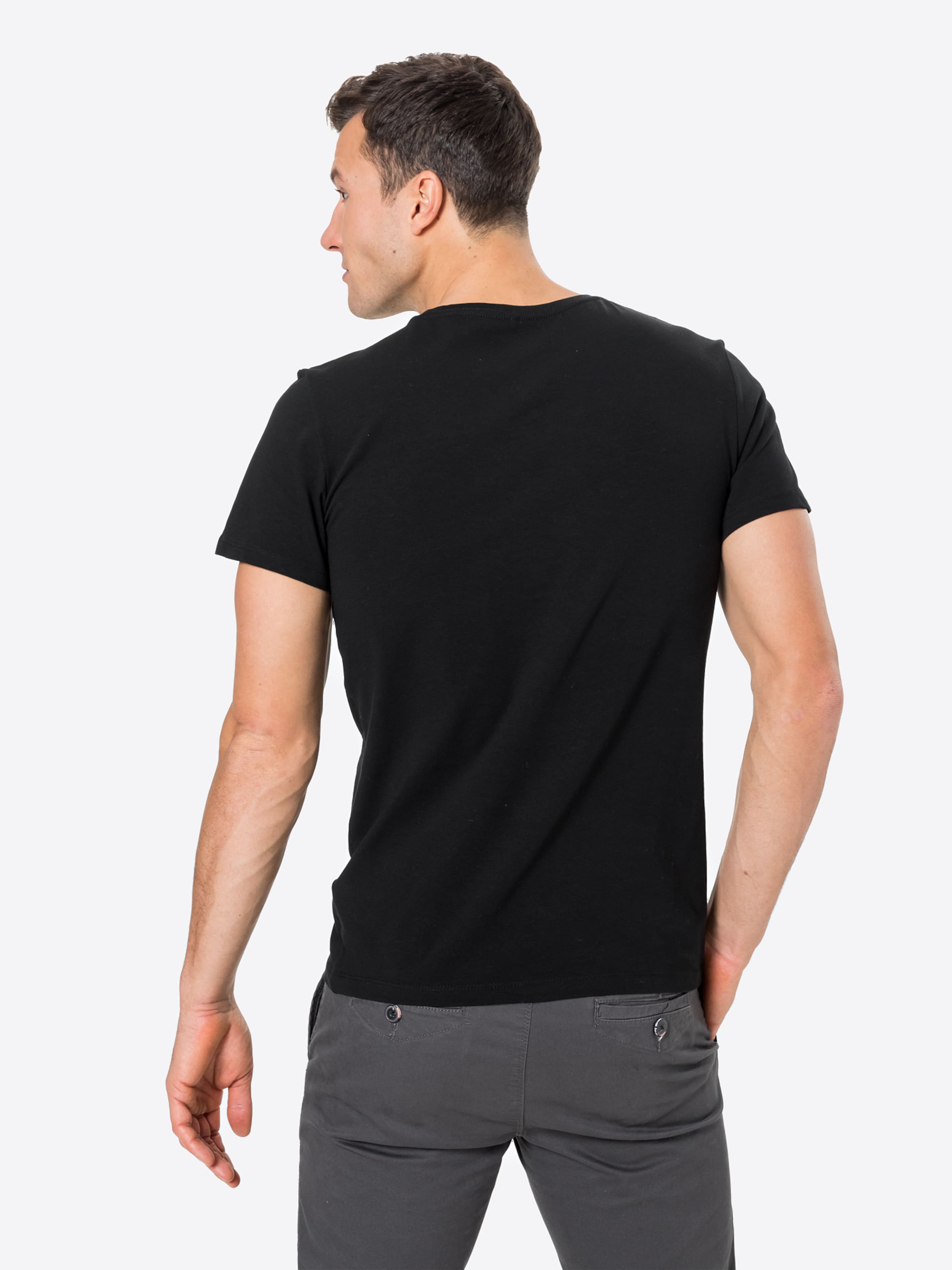 Männer Shirts BLEND T- Shirt in Schwarz - WU49835