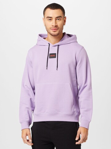 HUGO Sweatshirt 'Daratschi214' in Lila: predná strana