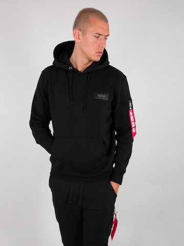 ALPHA INDUSTRIES Sweatshirt in Schwarz: predná strana