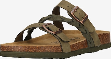 NOU Sandalen 'Priego' in Grün: Vorderseite