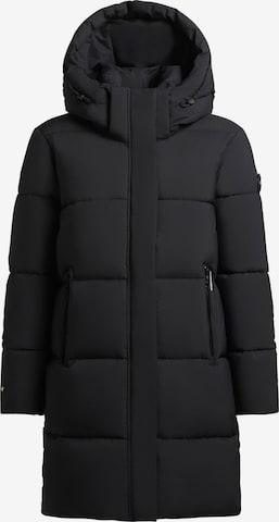 Manteau d’hiver 'Haya2' khujo en noir : devant
