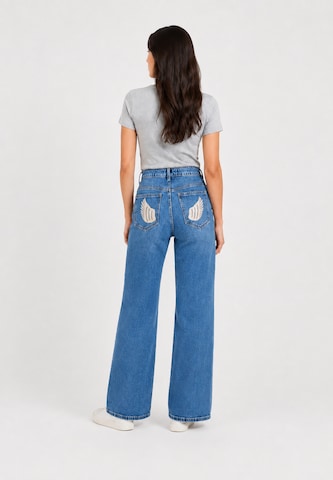 Wide Leg Jean Elara en bleu