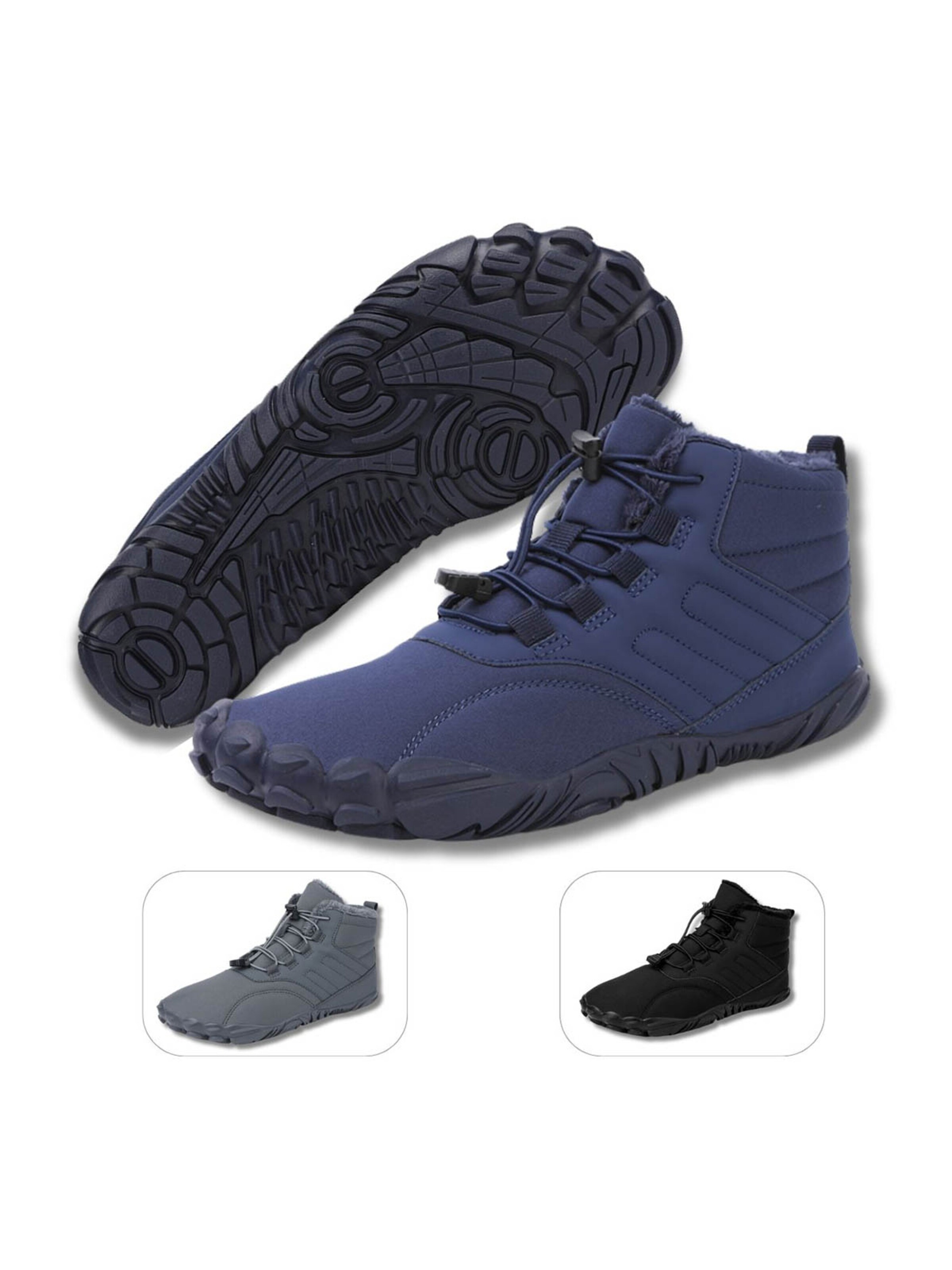 DOTALES Schnürstiefel 'DOTALES - TrekStep Barfußschuhe'‌‌‌‌‌‌‌ in Blau