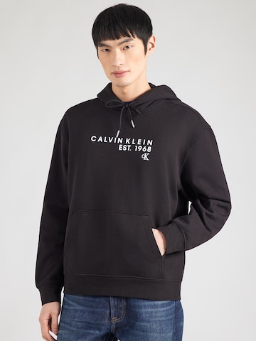 Felpa di Calvin Klein Jeans in nero: frontale