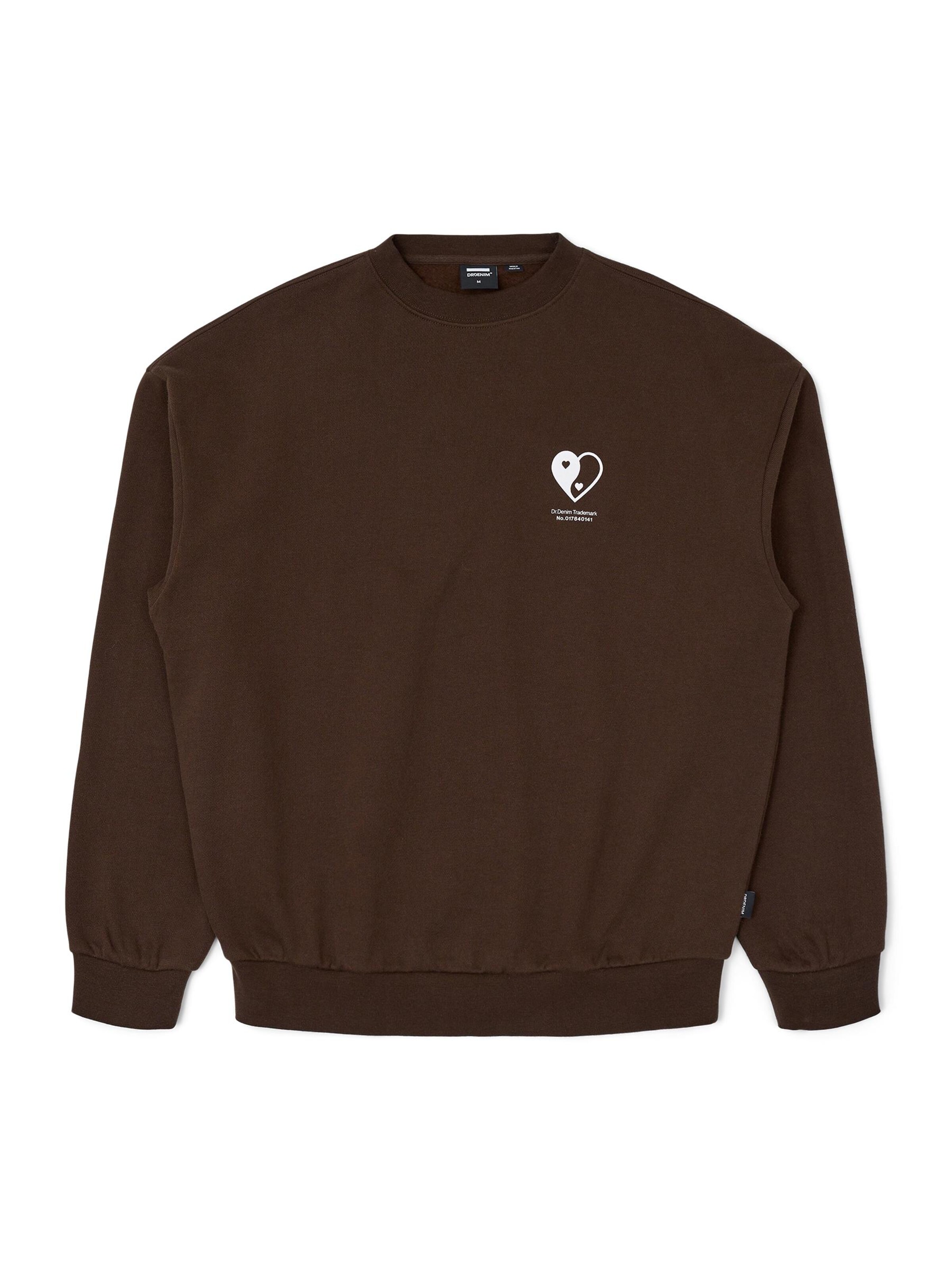 Dr. Denim Sweatshirt 'Kenan' in Brown: front