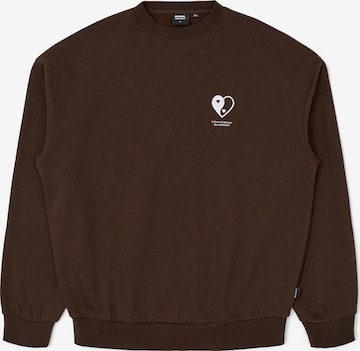 Dr. Denim Sweatshirt 'Kenan' in Brown: front