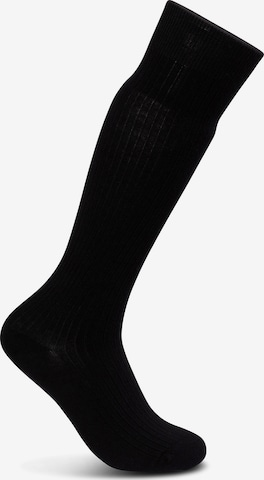 Chaussettes CASH-MERE.CH en noir : devant
