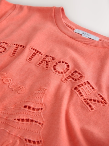 Next T-shirt i orange