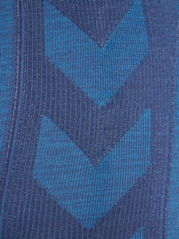 Hummel Skinny Sporthose in Blau