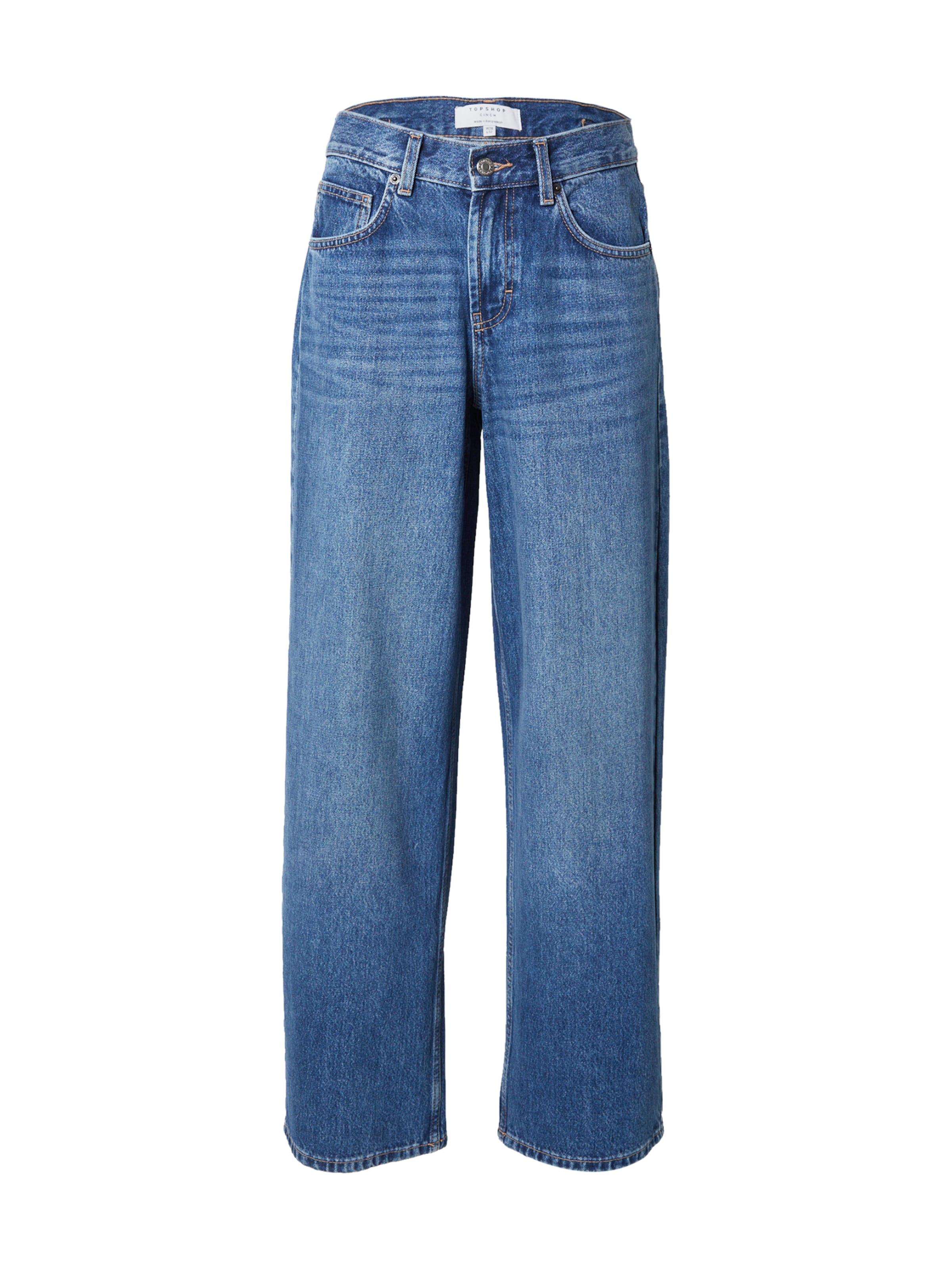 TOPSHOP Regular Jeans in Blue: front