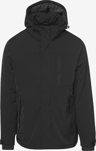 KOROSHI Between-season jacket in Black: front