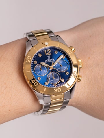 Montre à affichage analogique FESTINA en bleu : devant