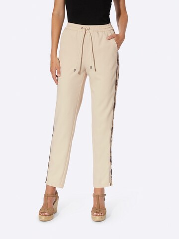 heine Regular Broek in Beige: voorkant