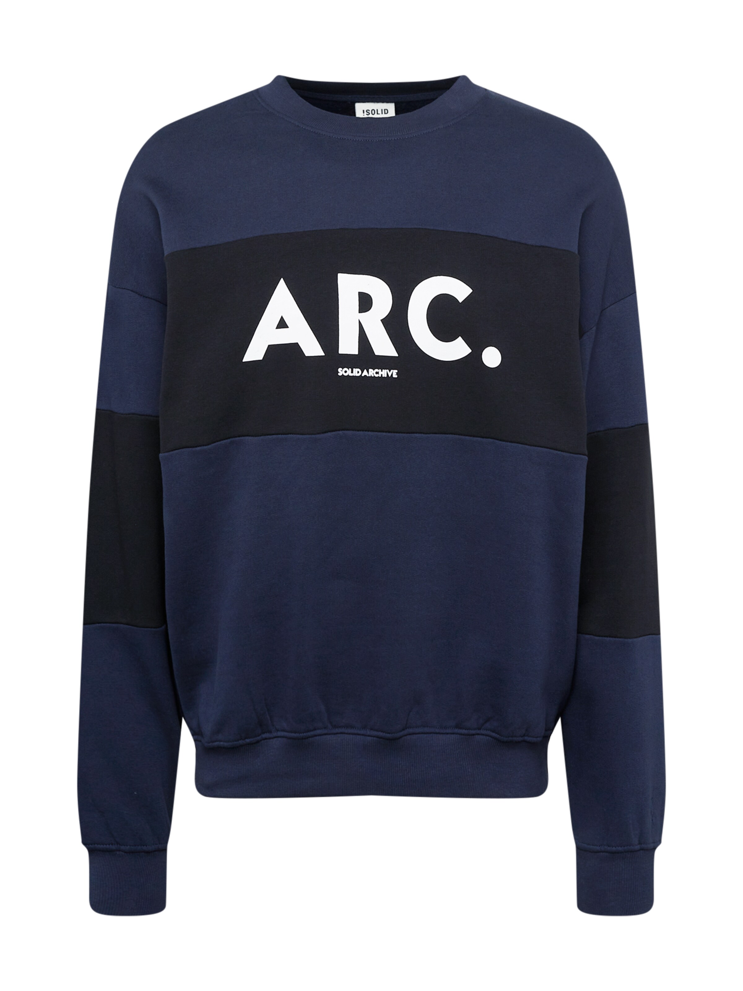 !Solid - Sudadera 'Caius' en azul: frente