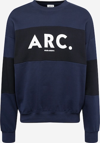 !Solid Sweatshirt 'Caius' in Blue: front