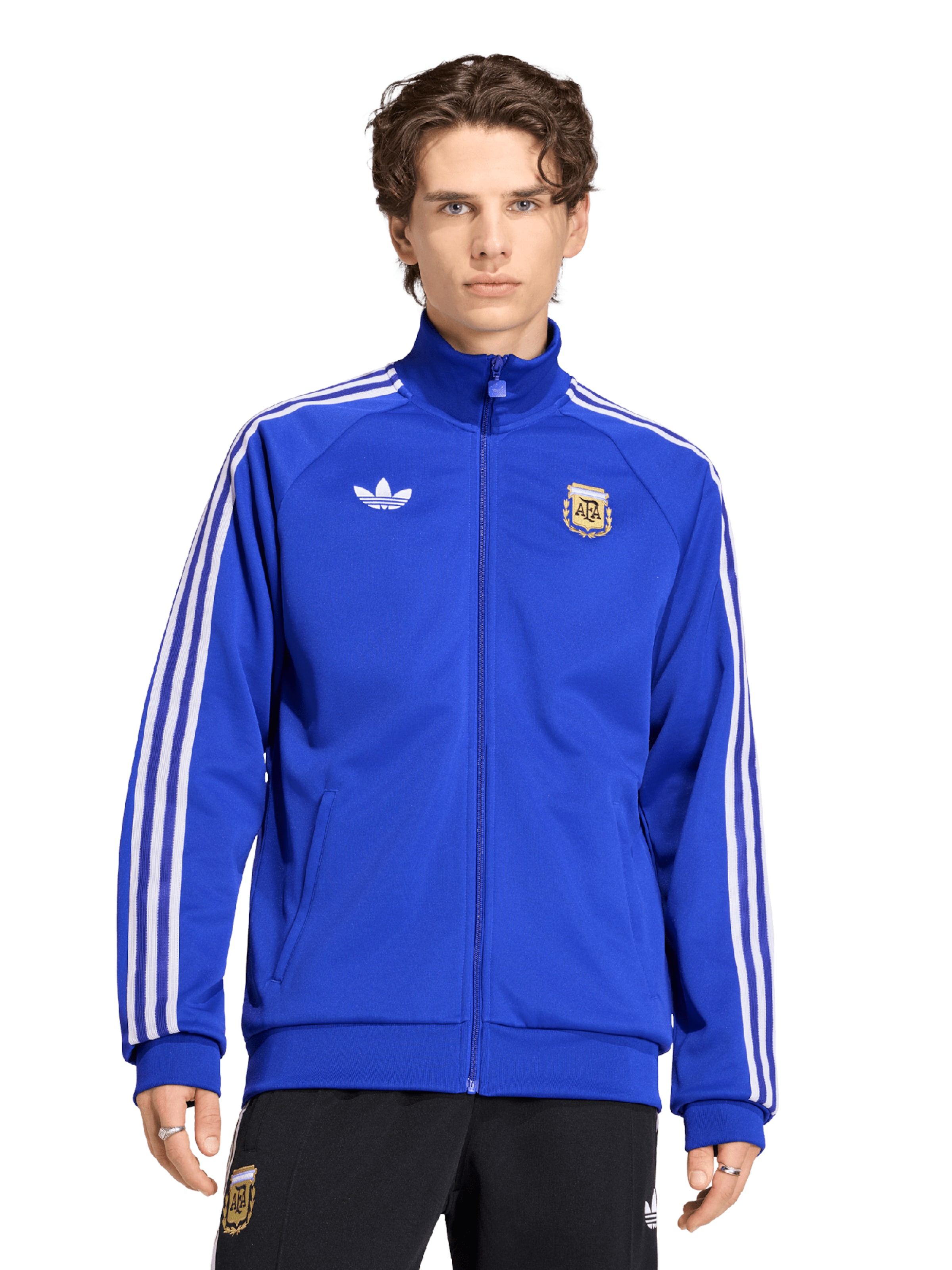 ADIDAS PERFORMANCE Jakna za trening 'AFA' | modra barva: sprednja stran