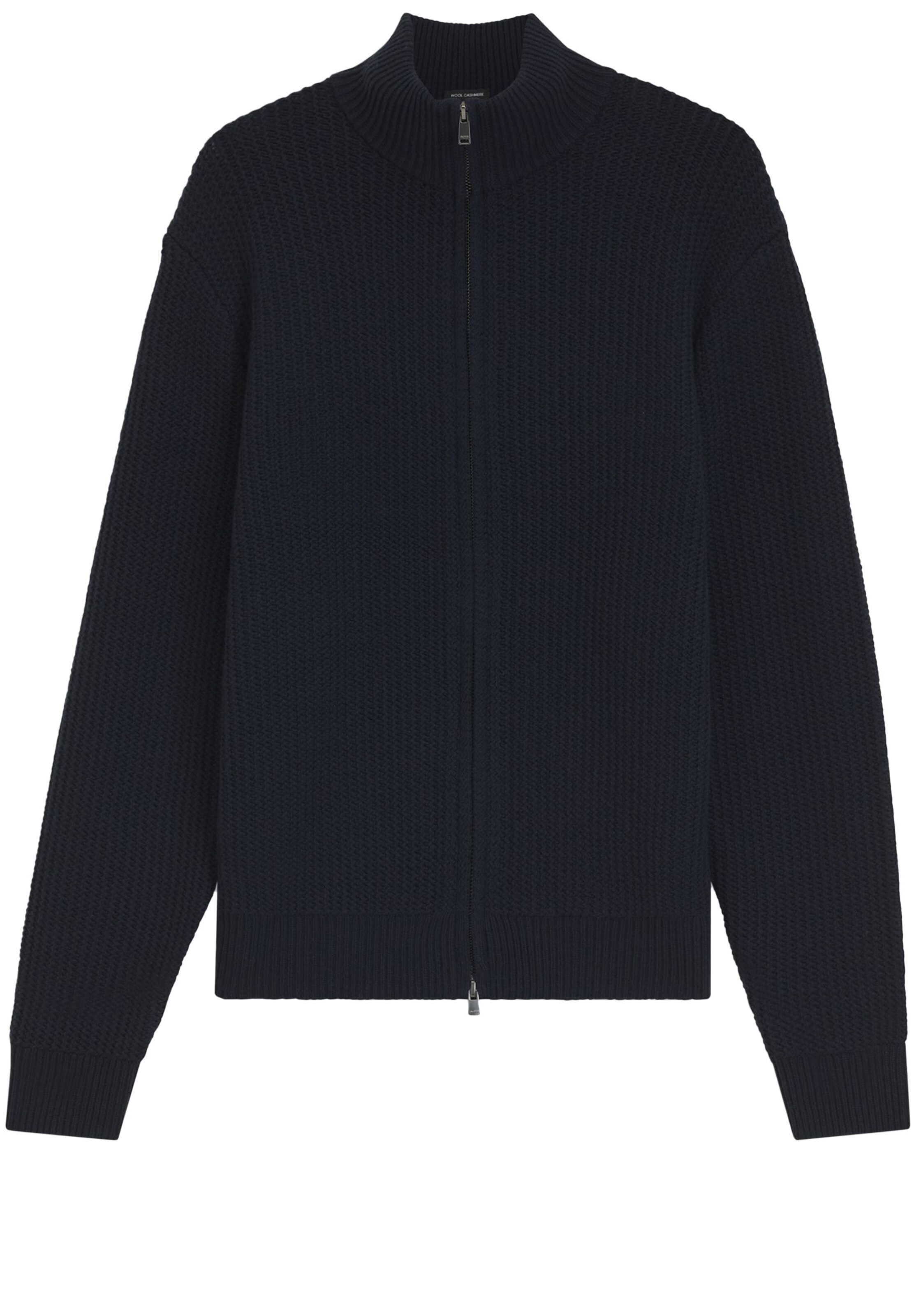 BOSS Knit Cardigan in Blue: front