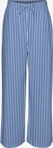 VERO MODA Wide leg Broek 'LINN' in Blauw: voorkant