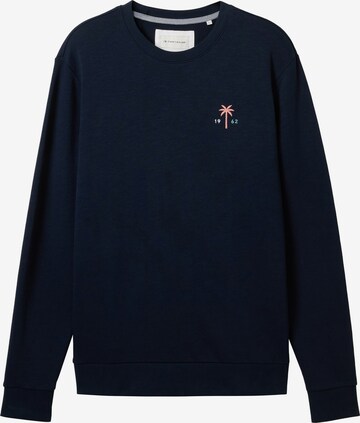 Sweat-shirt TOM TAILOR en bleu : devant