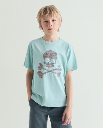 T-Shirt 'Ikat Skull Tee' Scalpers en vert