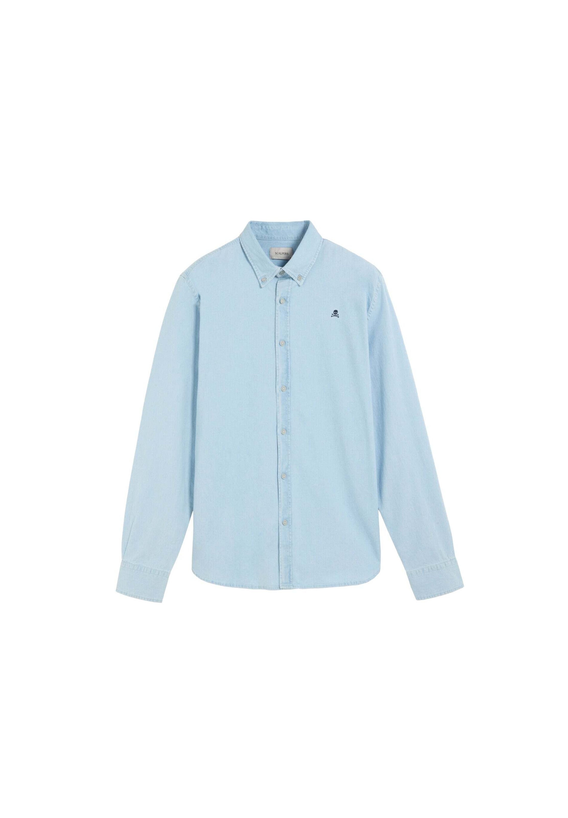 Scalpers Regular Fit Scalpha S Bd Shirt ' ' in Blau: Vorderseite
