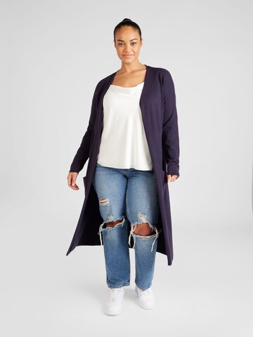 Cardigan 'NEW ESLY' ONLY Carmakoma en bleu : devant