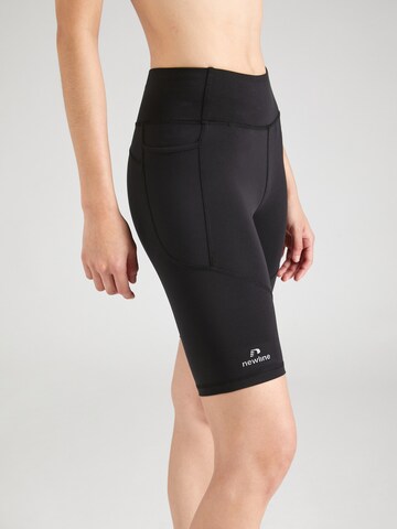 Newline Slim fit Workout Pants 'BEAT SPRINTERS' in Black