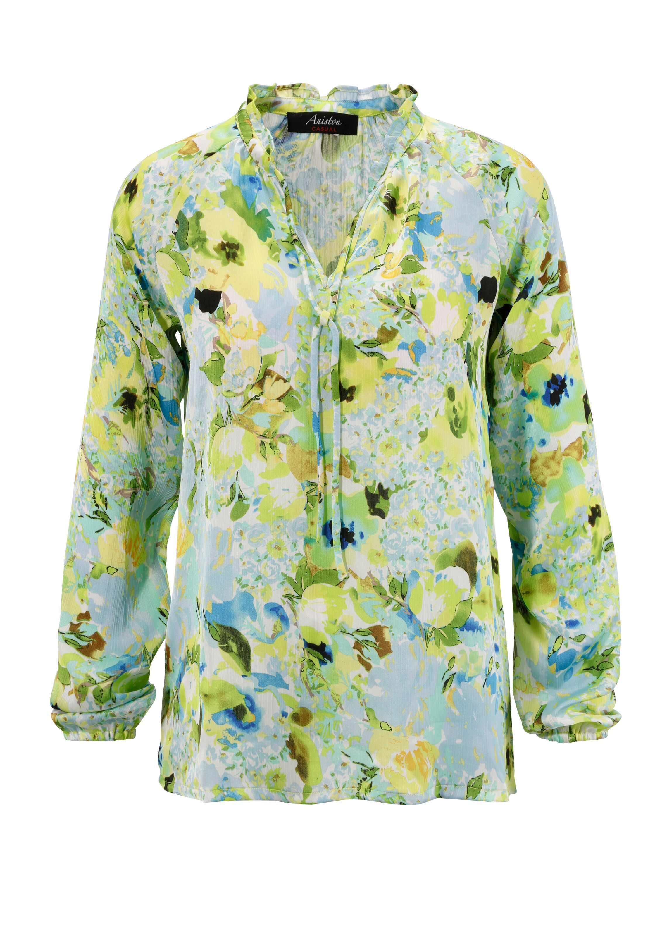 Aniston CASUAL Bluse in Grün: Vorderseite