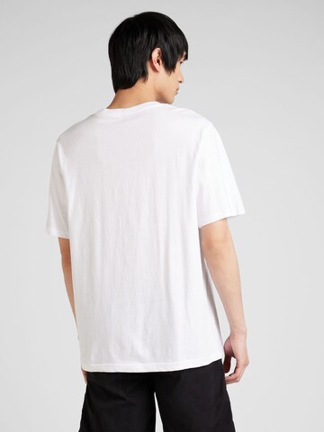 balta JACK & JONES Marškinėliai 'JCOBLURRED FLORAL'