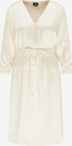 Robe-chemise DreiMaster Klassik en beige : devant