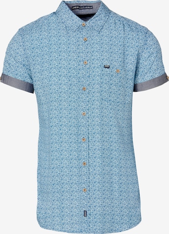 Coupe regular Chemise KOROSHI en bleu : devant