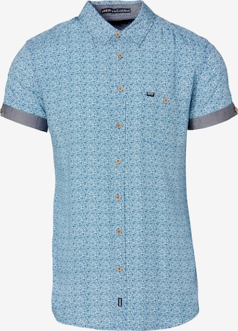 KOROSHI Regular fit Button Up Shirt in Blue: front