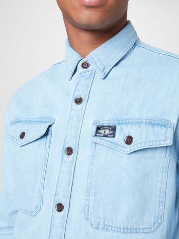 Superdry - Regular Fit Camisa em azul