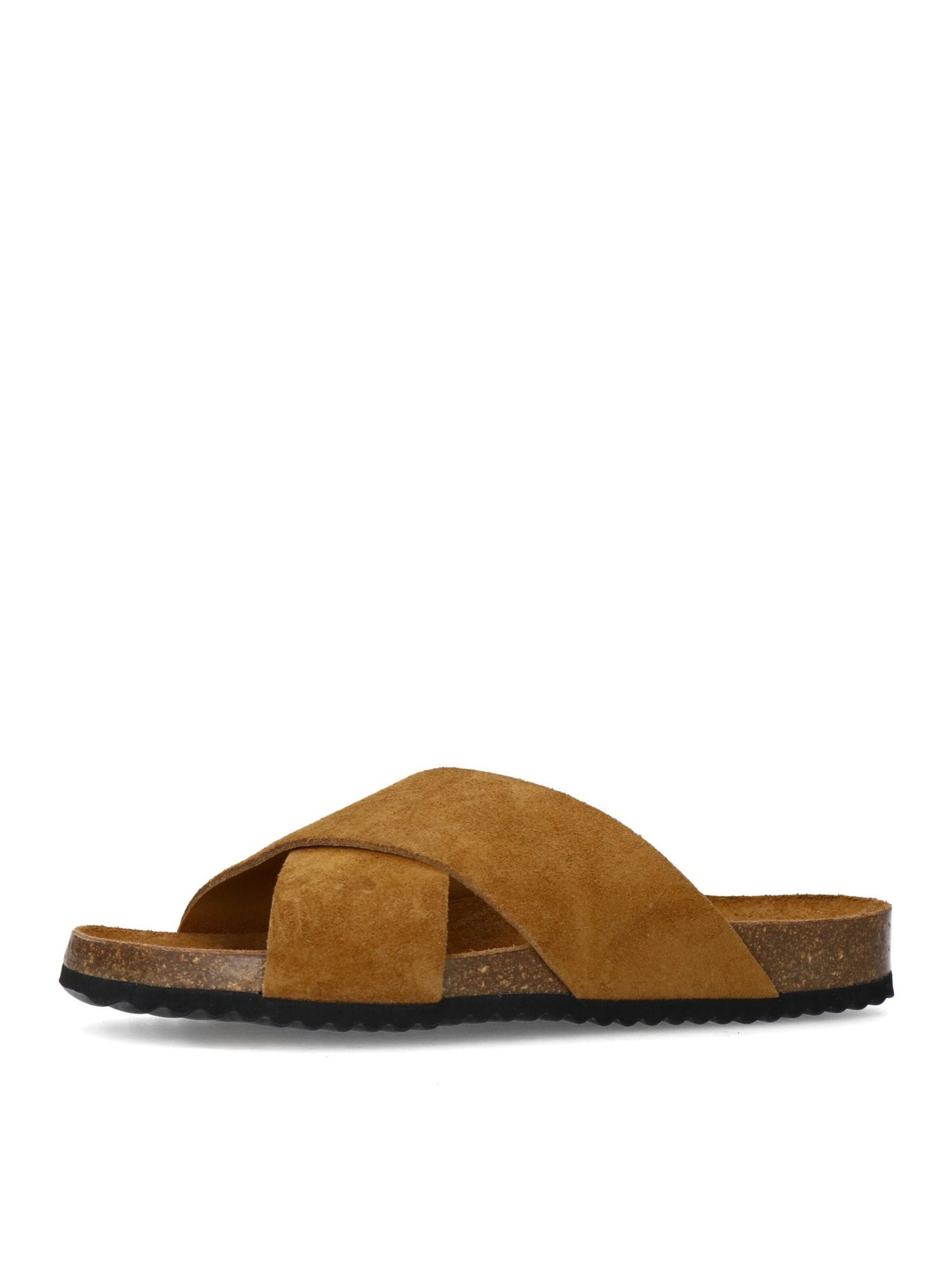 SACHA Mules in Brown: front