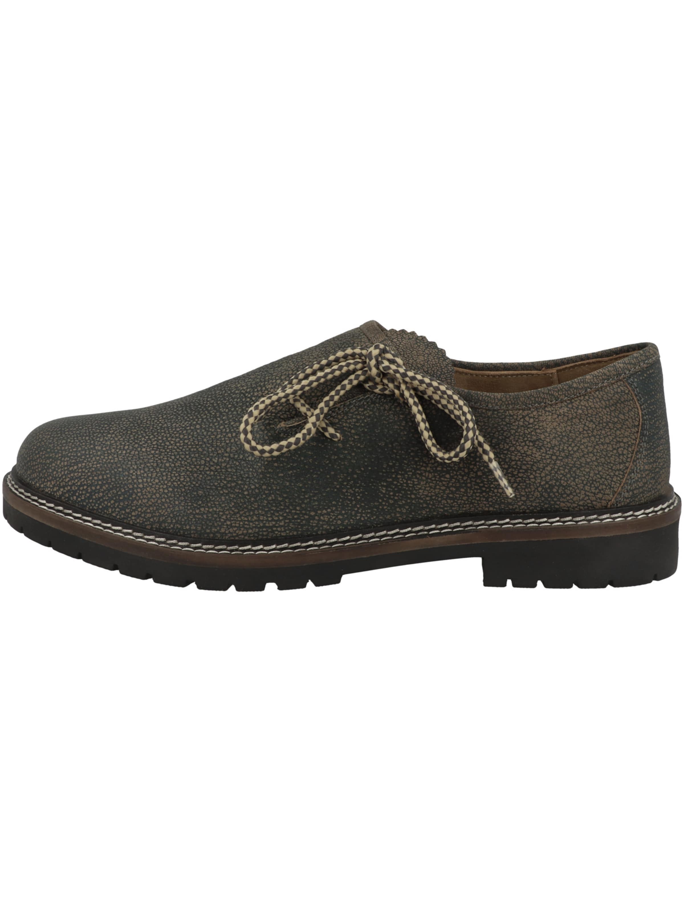 Chassure folklorique 'Bruno' Krüger Buam en gris : devant