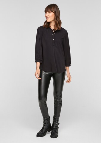 QS Bluse in Schwarz