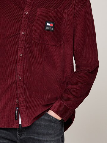 Tommy Jeans Regular fit Overhemd in Rood