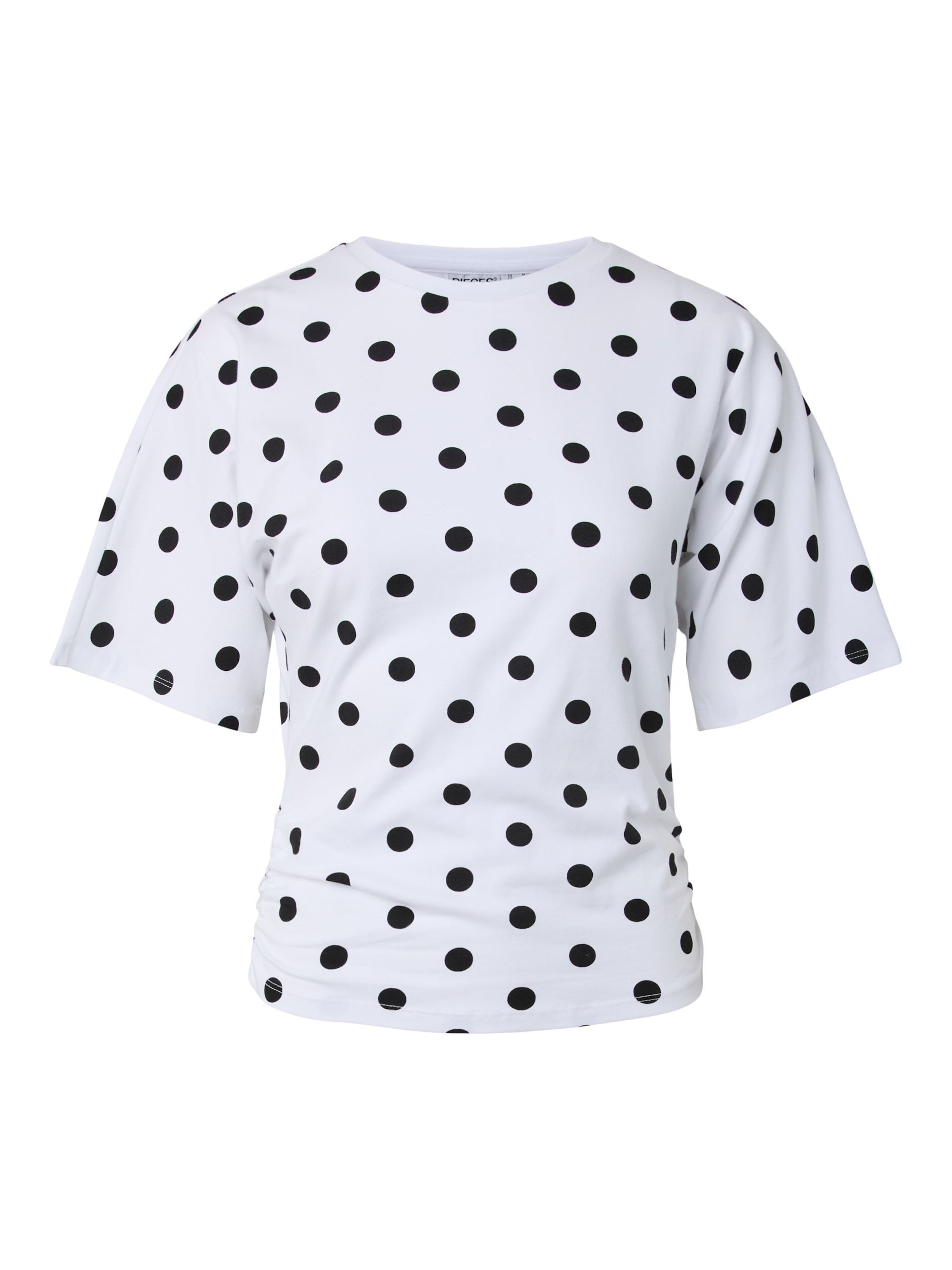 PIECES Shirts 'PCAlli' i XL i sort / hvid, Produktvisning