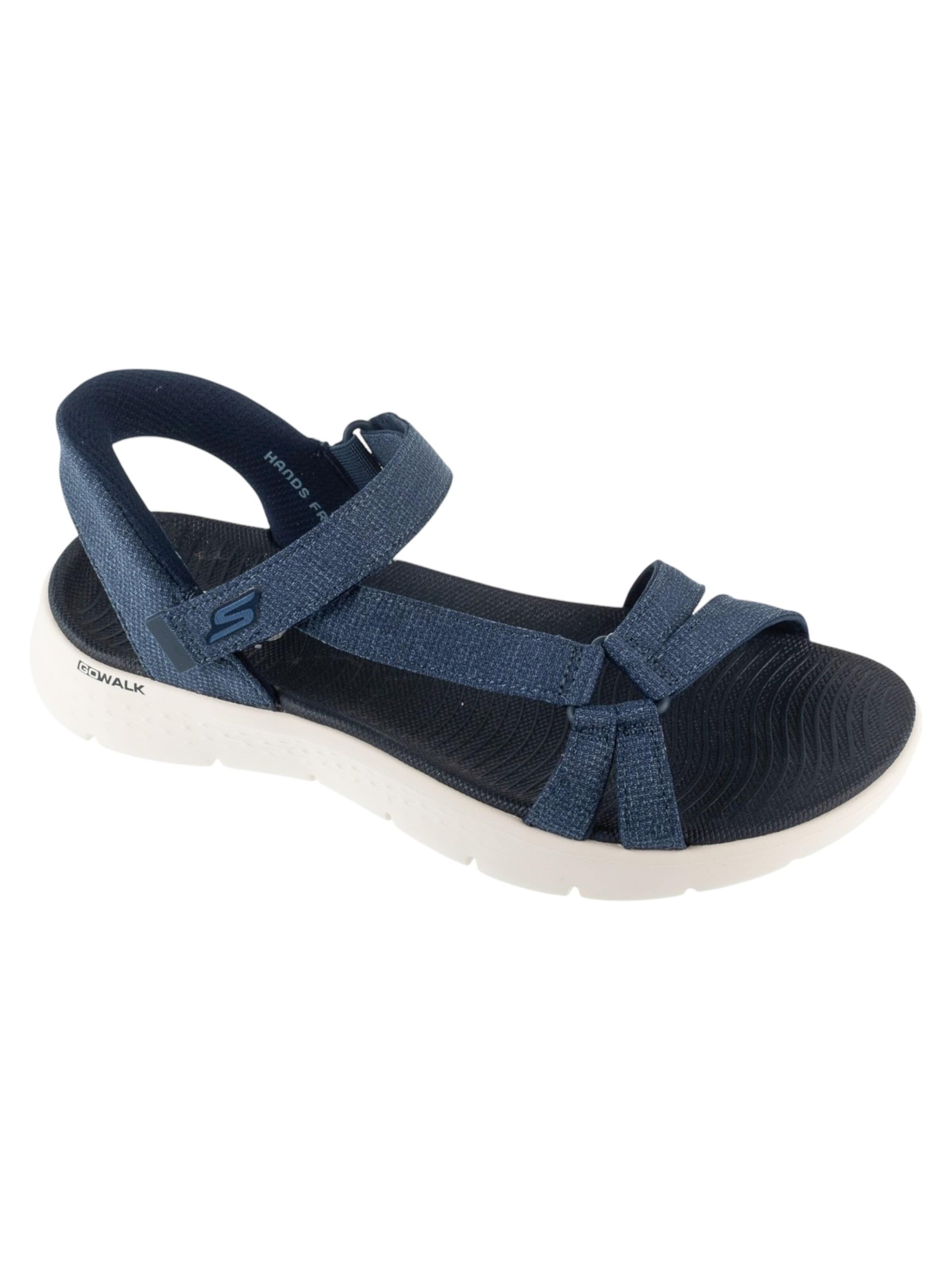 Sandales 'Skechers Slip-Ins: Go Walk Flex Sandal - Illuminate' SKECHERS en bleu : devant