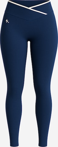 Impulse Fitwear Skinny Sports trousers 'Contour' in Blue: front