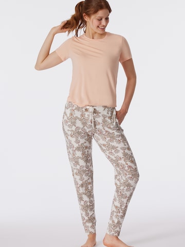 Pantalon de pyjama ' 95/5 ' SCHIESSER en beige