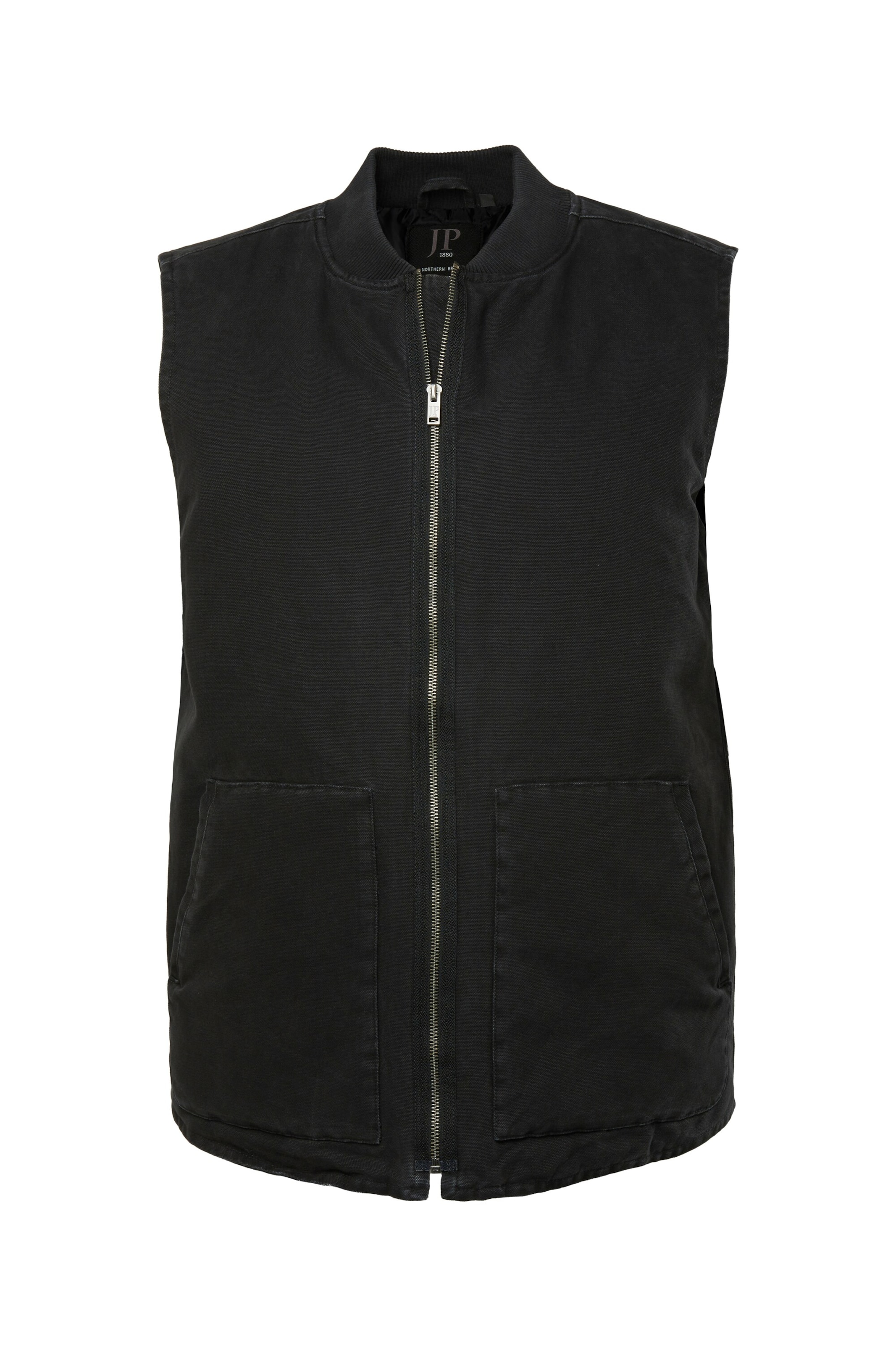 JP1880 Weste in Schwarz: Vorderseite
