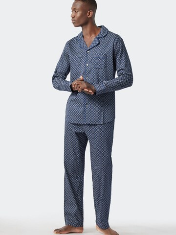 uncover by SCHIESSER Long Pajamas in Blue: front
