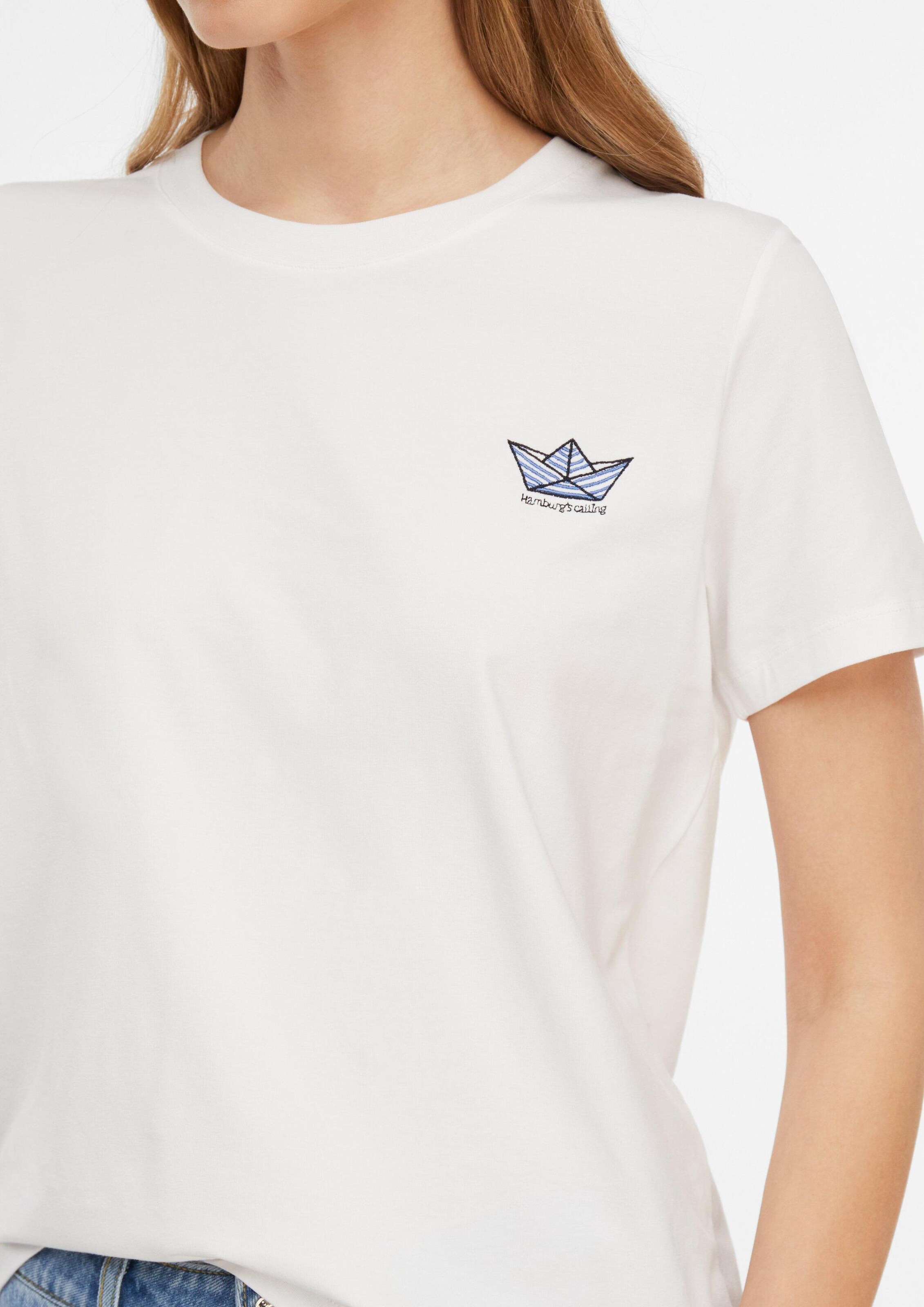 T-shirt COMMA en blanc