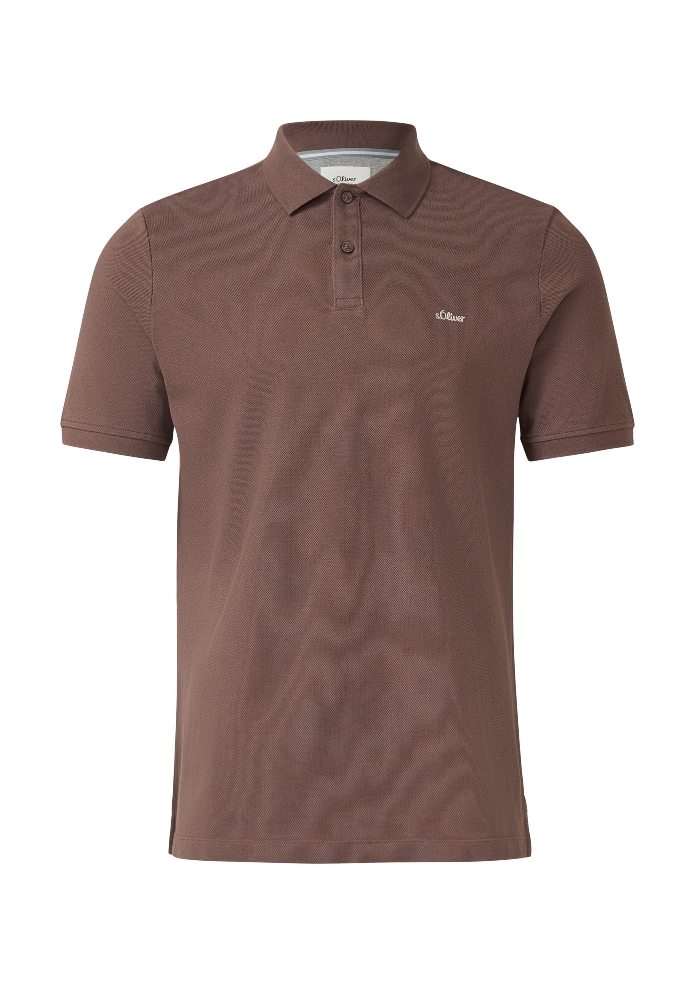 s.Oliver Poloshirt in schoko / weiß, Produktansicht