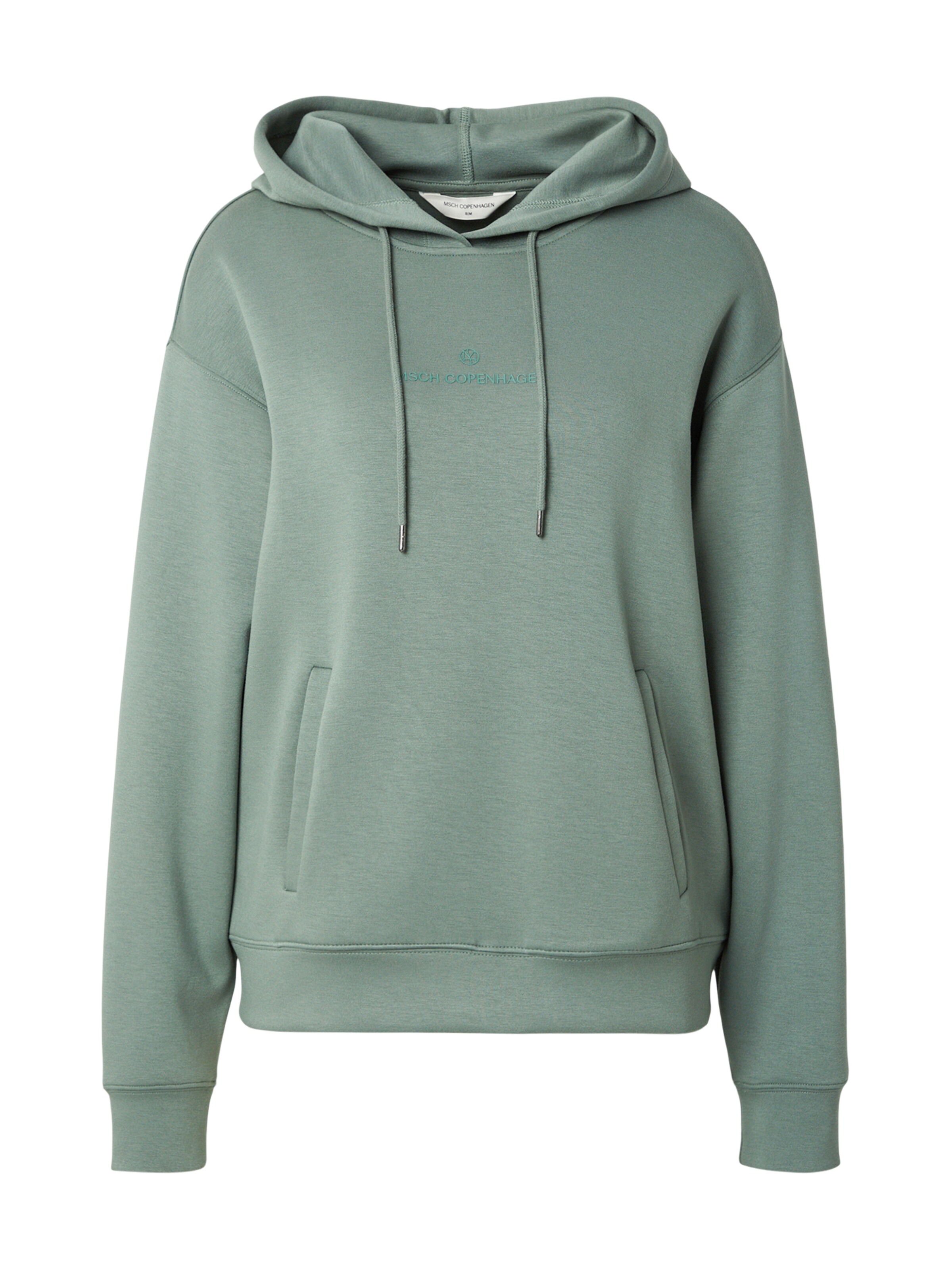 Sweat-shirt MSCH COPENHAGEN en vert : devant