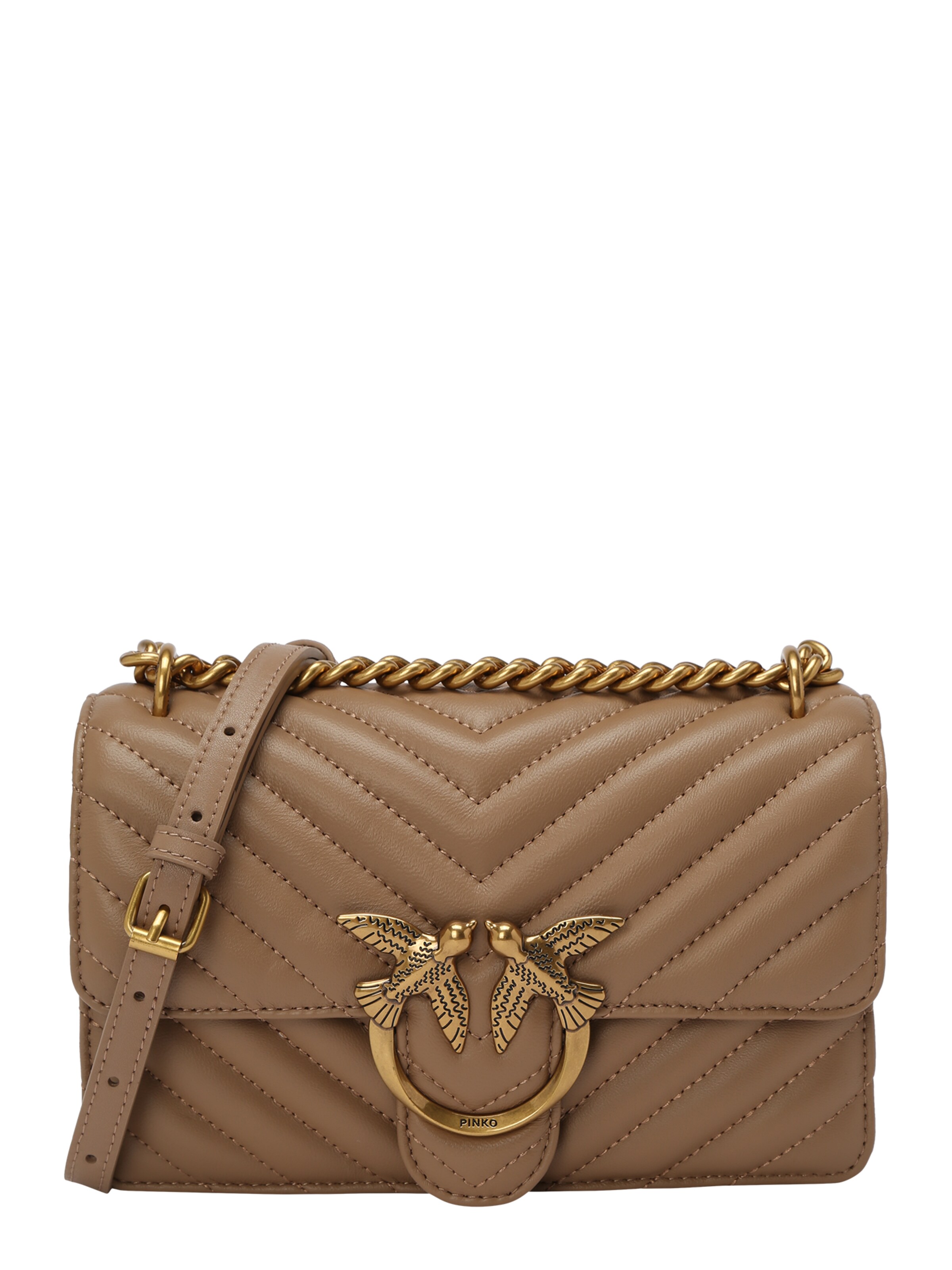 PINKO Umhängetasche 'LOVE ONE' in Beige