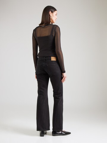 WEEKDAY Bootcut Jeans 'Nova' in Schwarz